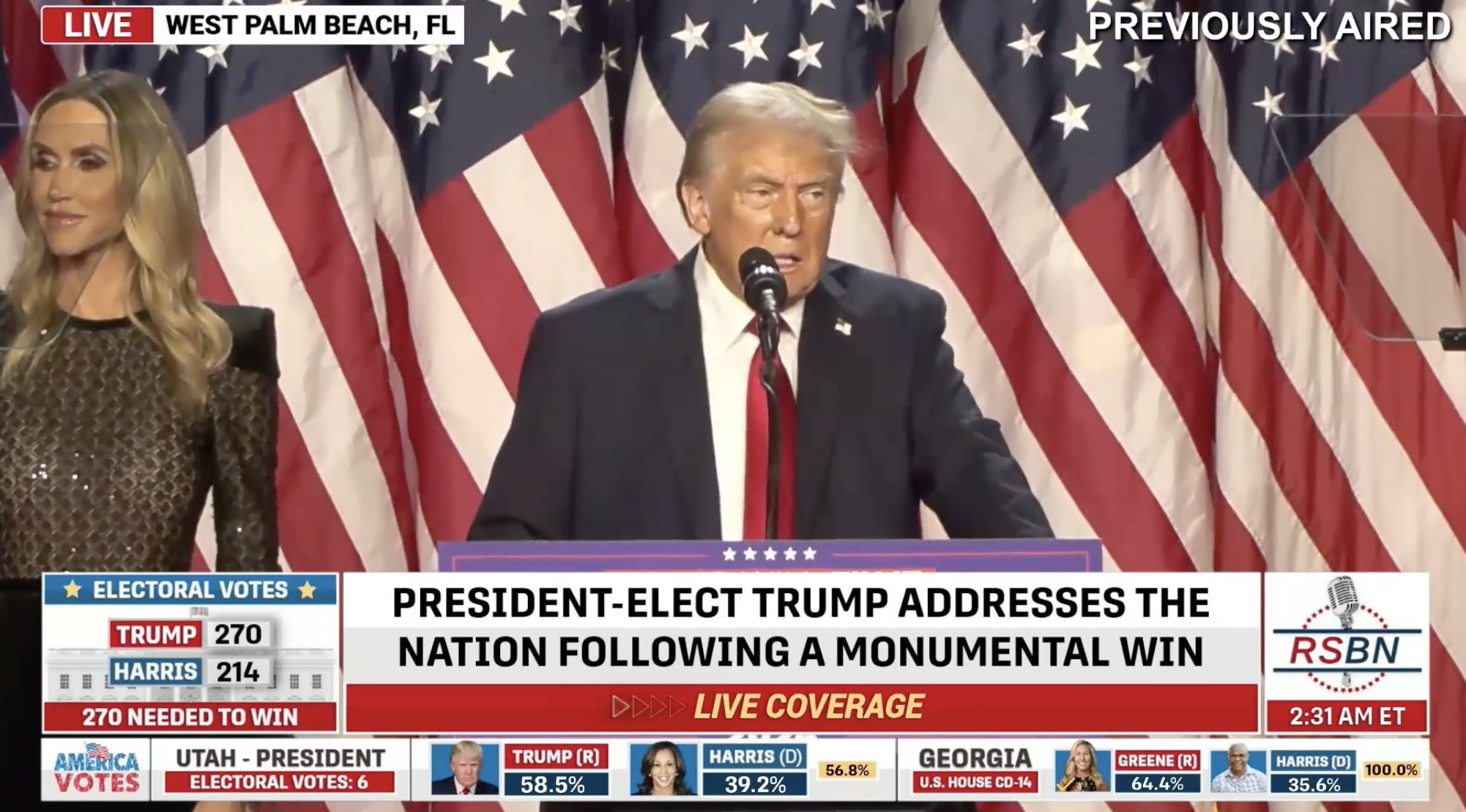 SPEECH: Donald J. Trump Wins Presidency; To Become The 47th President Of The United States