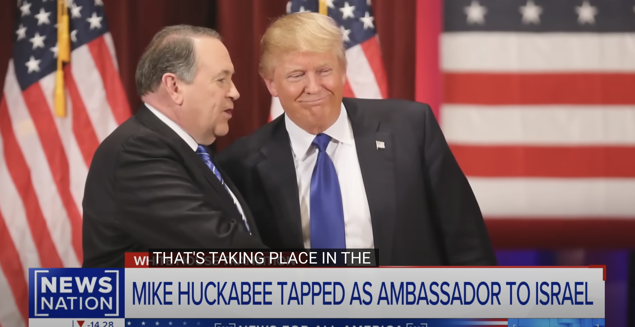 Mike Huckabee Selected As Ambassador To Israel