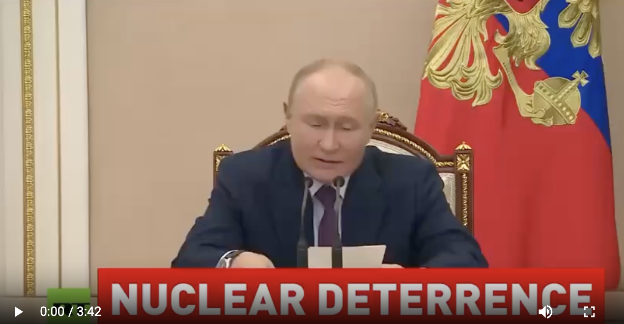 WWIII: PUTIN SAYS 'WE WILL USE NUCLEAR WEAPONS AGAINST MASS MISSILE/DRONE ATTACKS AGAINST RUSSIA'