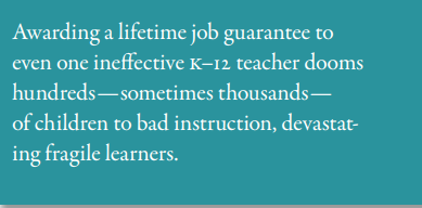 The K-12 Tenure Trap And What To Do About It